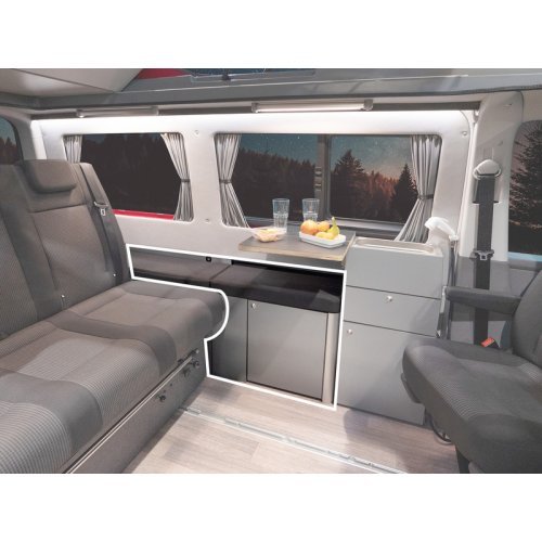 VW T6, VW T5 storage box, anthracite, incl. upholstery