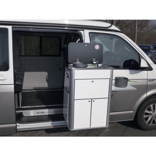 REIMO FLEX KITCHEN with gas system - Removable kitchen part high gloss white