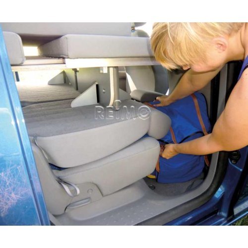 VW Caddy KR Active slatted frame bed with foam and removable covers
