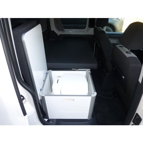 VW Caddy Camp Maxi Storage Box for Porta Potti 335 - High Gloss White