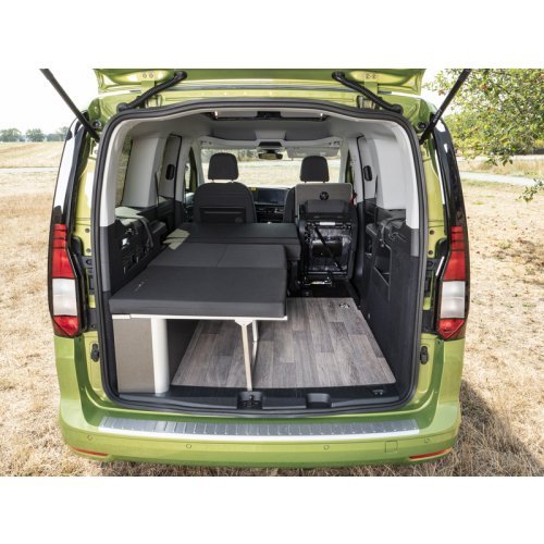 Bed with folding bench seat for VW Caddy LR (from 5/20) / Ford Connect LR (from 2023) - Weekender 2