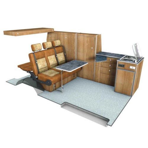 Clothes and linen cupboard for extension TravelStyle T6/T5 long wheelbase