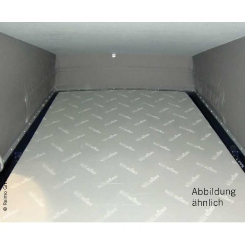 VW T6, VW T5 pop top bed superflat SWB rear pop up, light grey laminated plywood