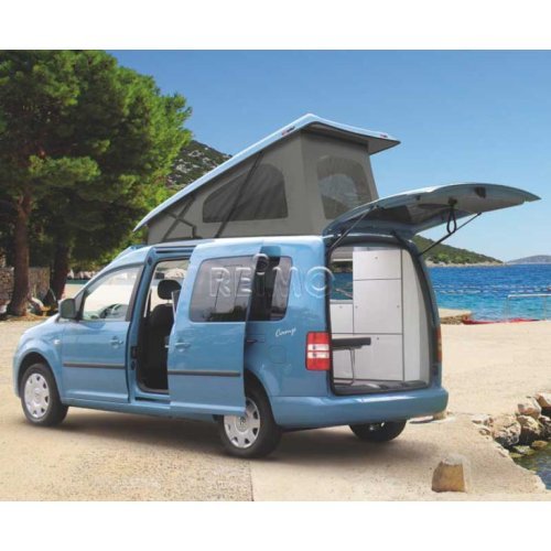 VW Caddy Maxi pop top bed, rear pop up, white