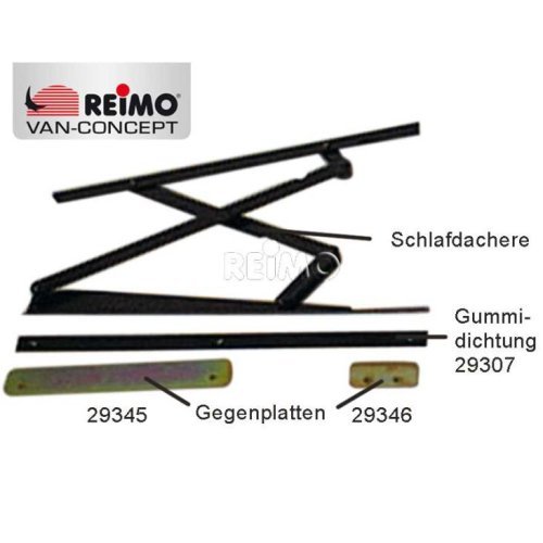 Counter plate 100 mm for gas spring holder