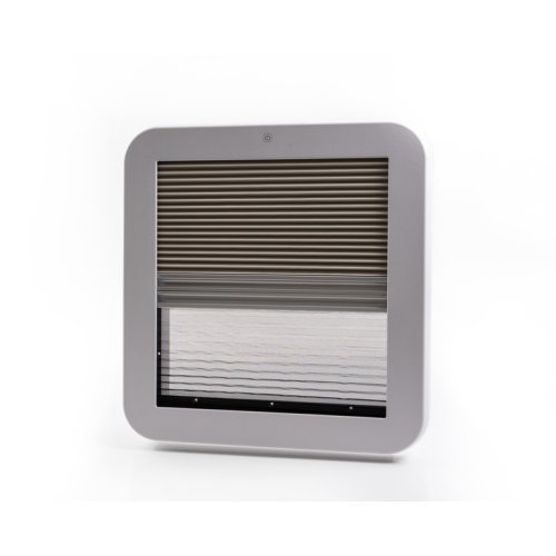 Carbest roof hood 40x40cm light gray tinted for motorhome, camper, camping bus