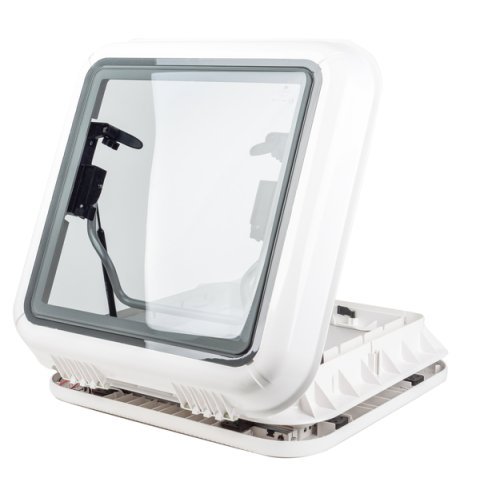 Carbest roof hood with LED's 452x402 mm - With forced ventilation