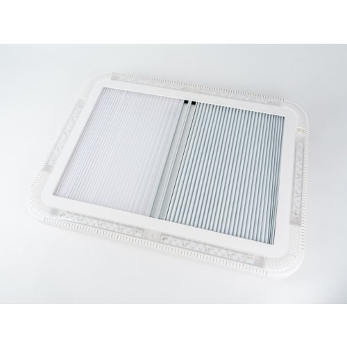 Panorama roof hood 70 x 50 cm with forced ventilation and LED lighting