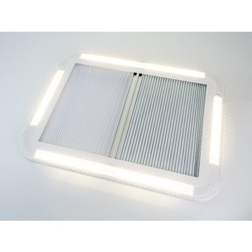 Panorama roof hood 70 x 50 cm with forced ventilation and LED lighting