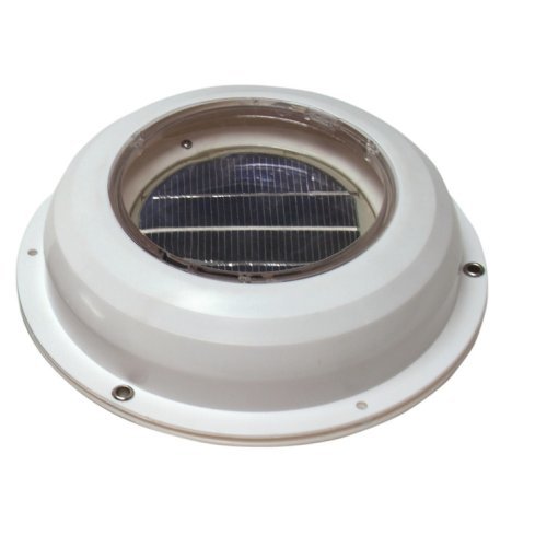 Carbest solar fan with switch - Ø 215 mm