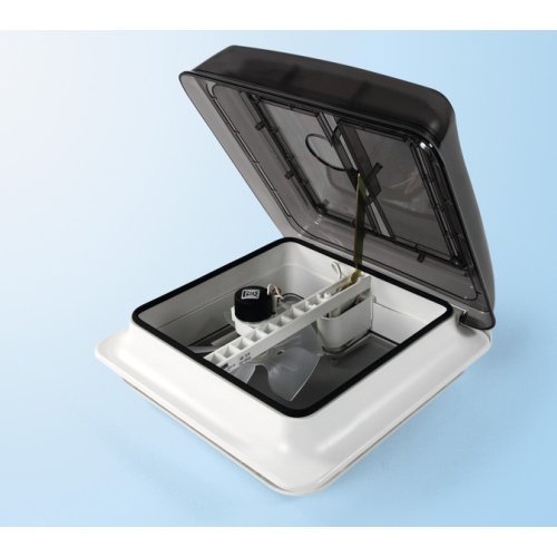 Fiamma Skylight TurboVent 12V, 28x28 cm, Colour: crystal