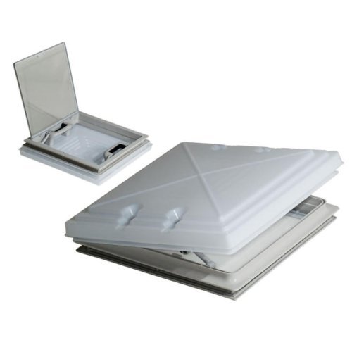 Roof hood 400 x 400 mm with frosted glass and mosquito net