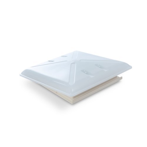 Roof hood 400 x 400 mm - frosted glass - With roller blind and mosquito net
