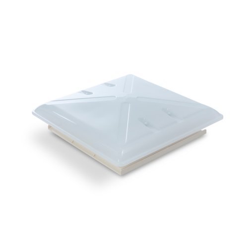 Roof hood 400 x 400 mm - frosted glass - With roller blind and mosquito net