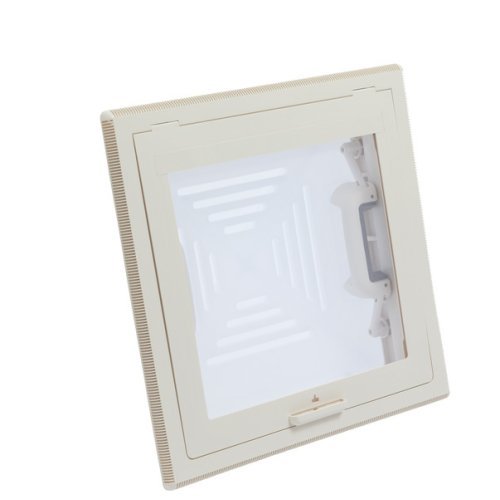 Roof hood 400 x 400 mm - frosted glass - With roller blind and mosquito net