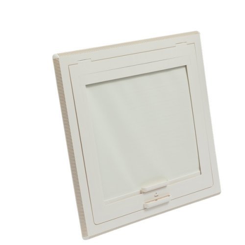 Roof hood 400 x 400 mm - frosted glass - With roller blind and mosquito net