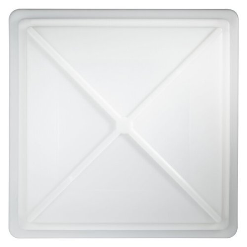 Roof hood 50 x 50 cm - With removable milk glass hood
