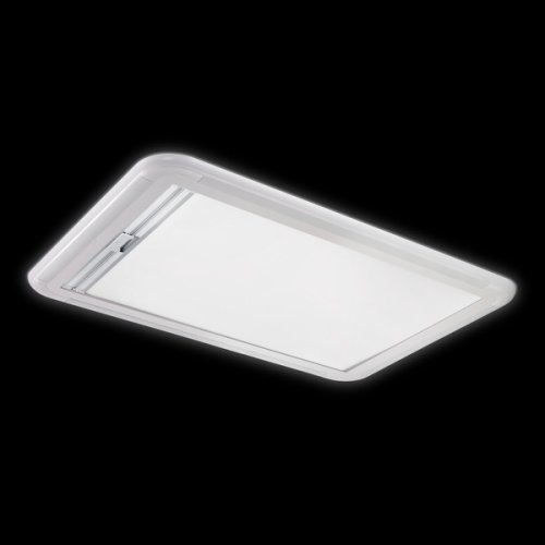 Heki II roof hood / skylight for caravan with bracket stand