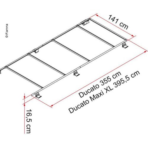 Roof rack for Fiat Ducato,Peugeot Boxer,Citroen Jumper from 2006 on