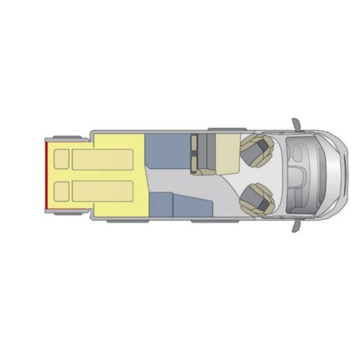 Room concept XXL Sleep - extension for panel van L1-L3, H2