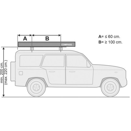 Fiamma awn. Compass 220, awning bag silver