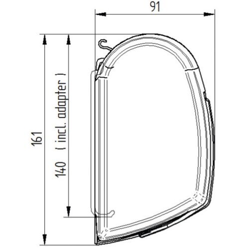 Awning Omnistor 8000 4m Mystic grey, case silver