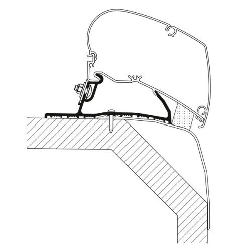 Adapter Thule Omnistor awning Laika Ecovip for TO 6300 / 9200
