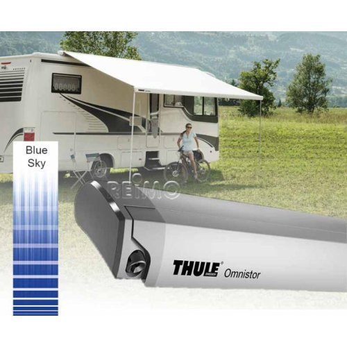 Awning Omnistor 8000 5,5m Blue Sky, case silver