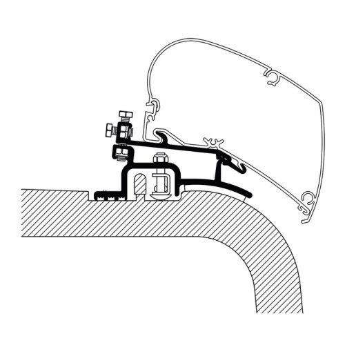 Awning adapter 6002, Ducato until year of construction 2006