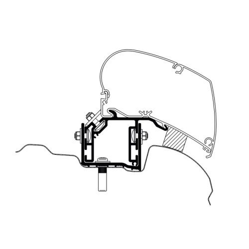 Adapter for Omnistor Awning - VW Crafter from 2017 UK-Version