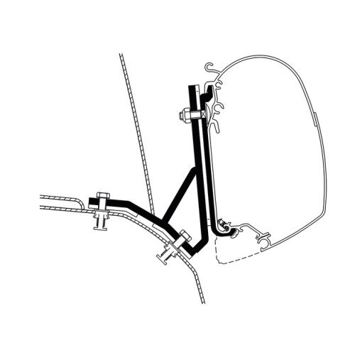 Awning attachment for Thule Omnistor wall awning series 5