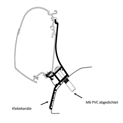 Ducato H2 Lift Roof Adapter