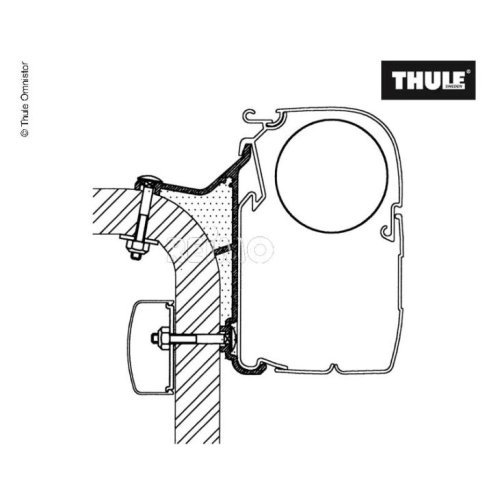 arkisen-fastening for Thule awning 5003 Hymer Van B2 L:4,00m