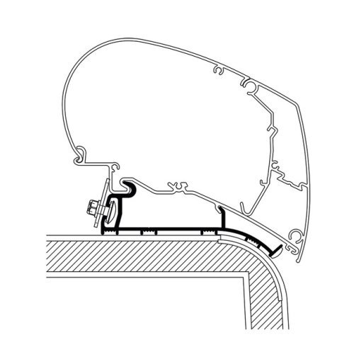 Awning attachment for Hymer caravan motorhome adapter L:3.50m