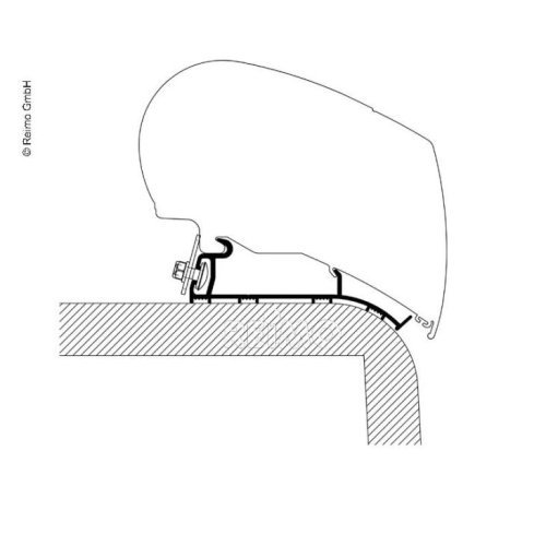 Awning attachment for Hymer caravans Motorhome adapter L:4.50 m