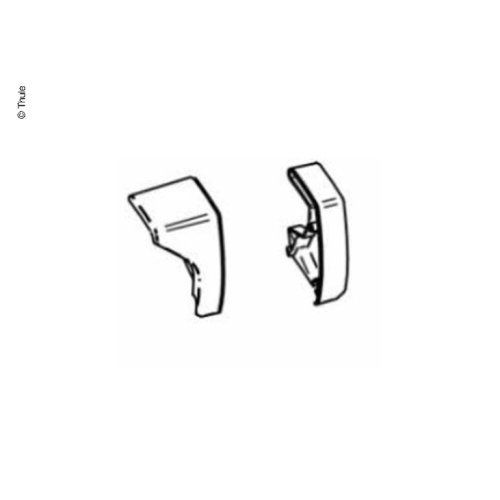 End cap front profile f.Omnistor 6200 white right and left