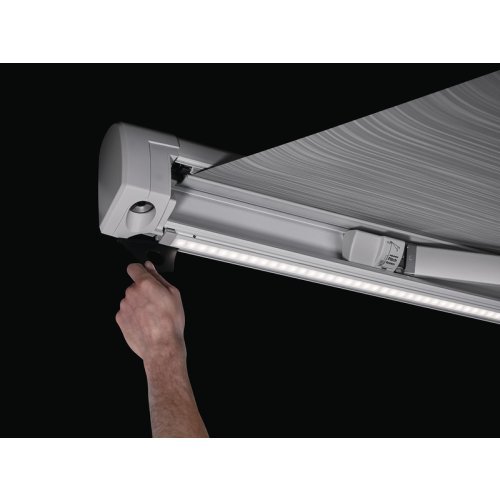 Tent-/LED-mounting rail 3m, white, for TO5200