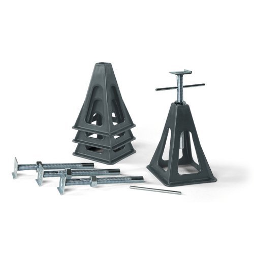 Support frame set for caravan plastic 4er Set