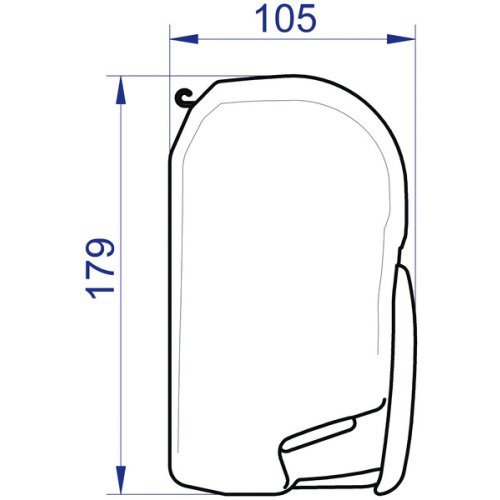 Awning Omnistor 8000 4m Blue Sky, case white
