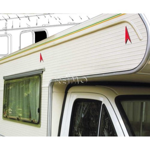Rain gutter self-adhesive, length: 350cm
