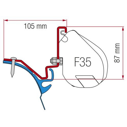Adapter for F35, VW T6 LR Westfalia Kepler