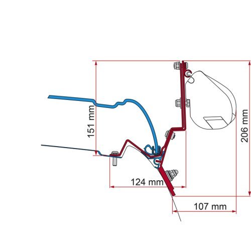 Fiamma awning adapter for awning F35 Pro