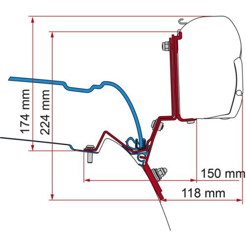 Fiamma awning adapter for awning F35 Pro