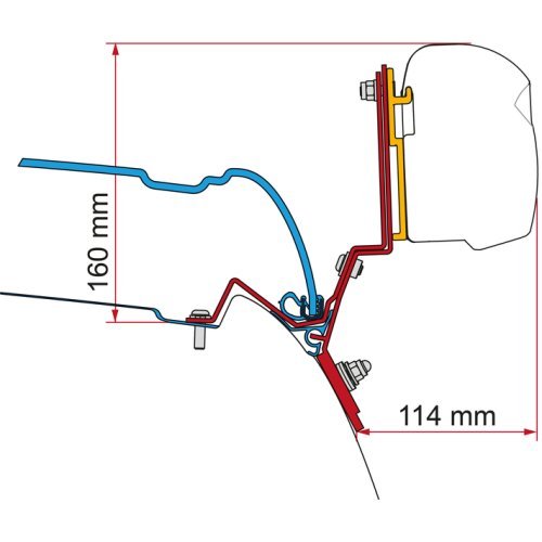 Fiamma awning adapter for awning F35 Pro