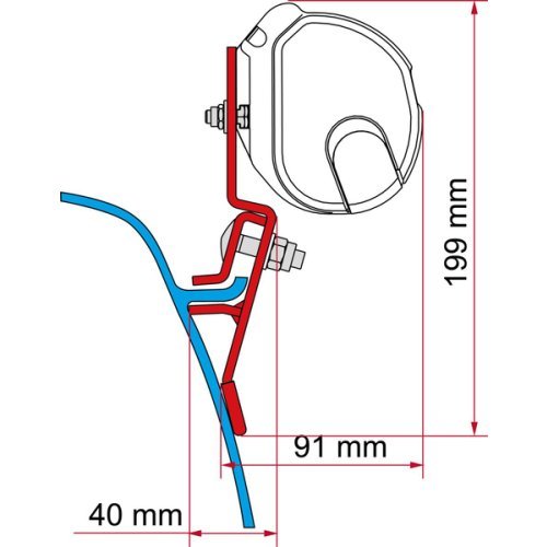 Fiamma Adap.F35 T3 2-tlg.