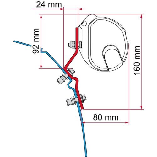 Fiamma Adap.F35 T4 2-tlg.