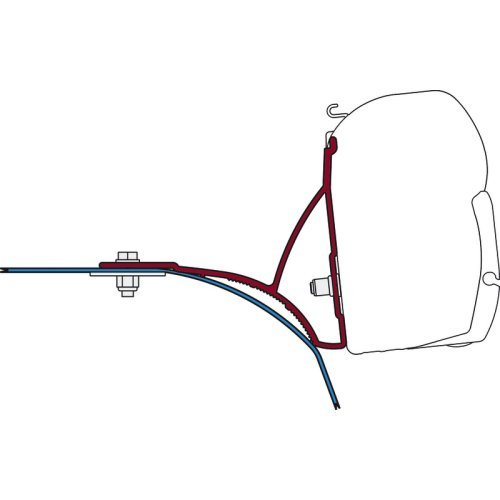 Fiamma awning F45 mounting set Fiat Ducato from 06/2006 with roof rack