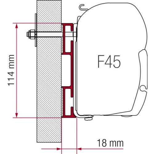 Adapter for F45i/F45iL nonstandard-mounting