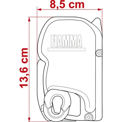 Fiamma awning Zip 3m MEDIUM Royal grey