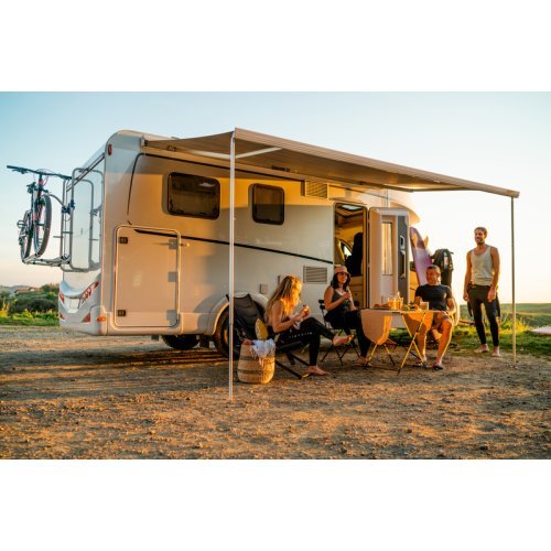 Awning F45S 3.75 m - Cloth: Royal Grey - Housing: White